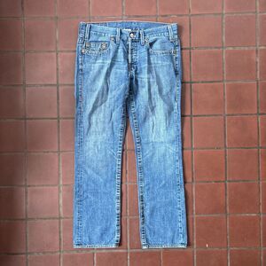 Vintage Button Fly True Religion Jeans Skinny Straight Grunge Skater y2k Denim